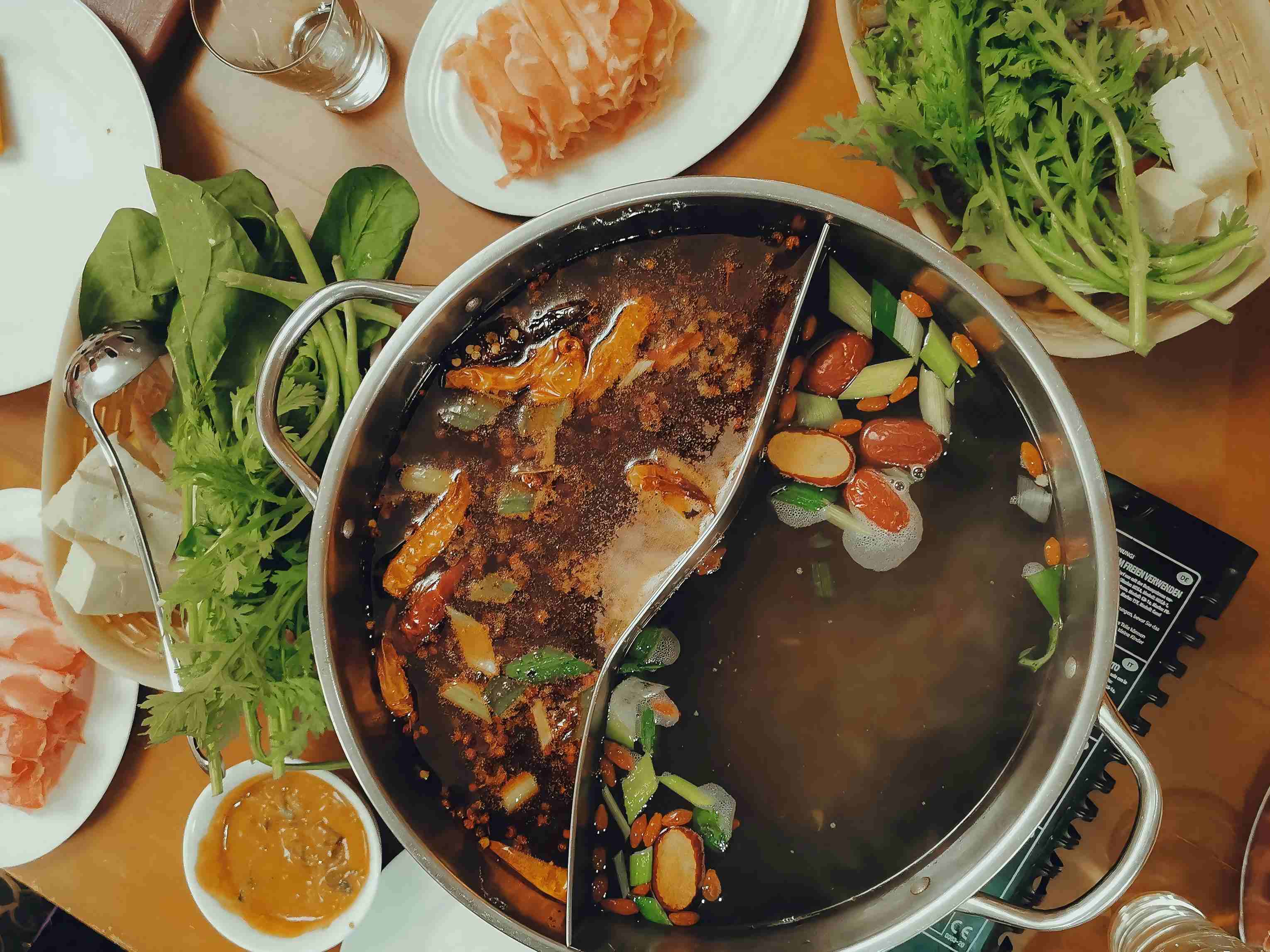 Sichuan bubbling mala hotpot bold and numbing